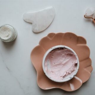 Skincare cream texture